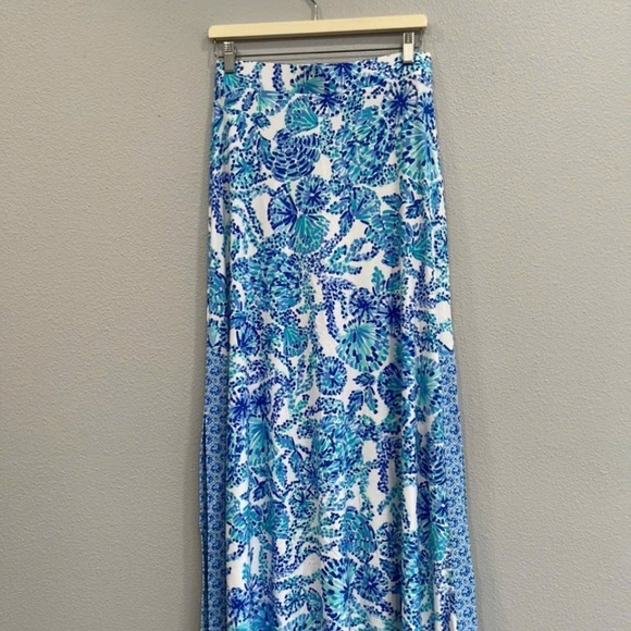 NWOT Lilly Pulitzer - Adea Maxi Skirt in Shell Me You Love Me - Picture 3 of 5